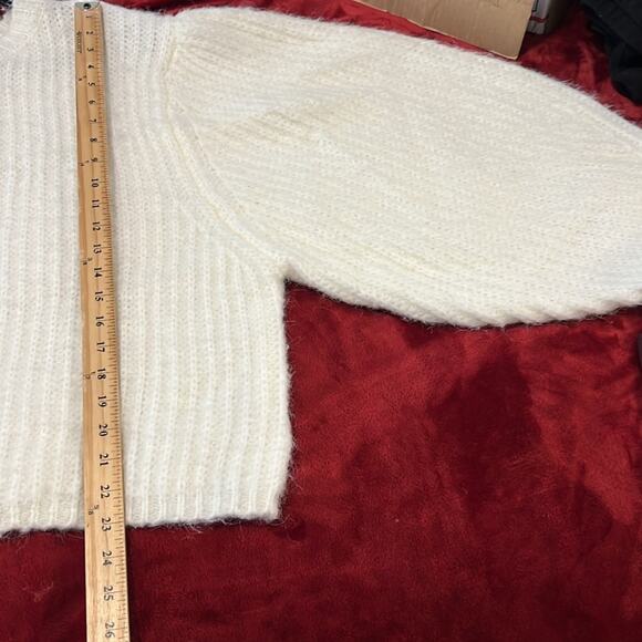 NWT TOPSHOP 8-10 (M-XL) Fluffy Knit Sweater Cozy Oversized Balloon Sleeves - Picture 9 of 9